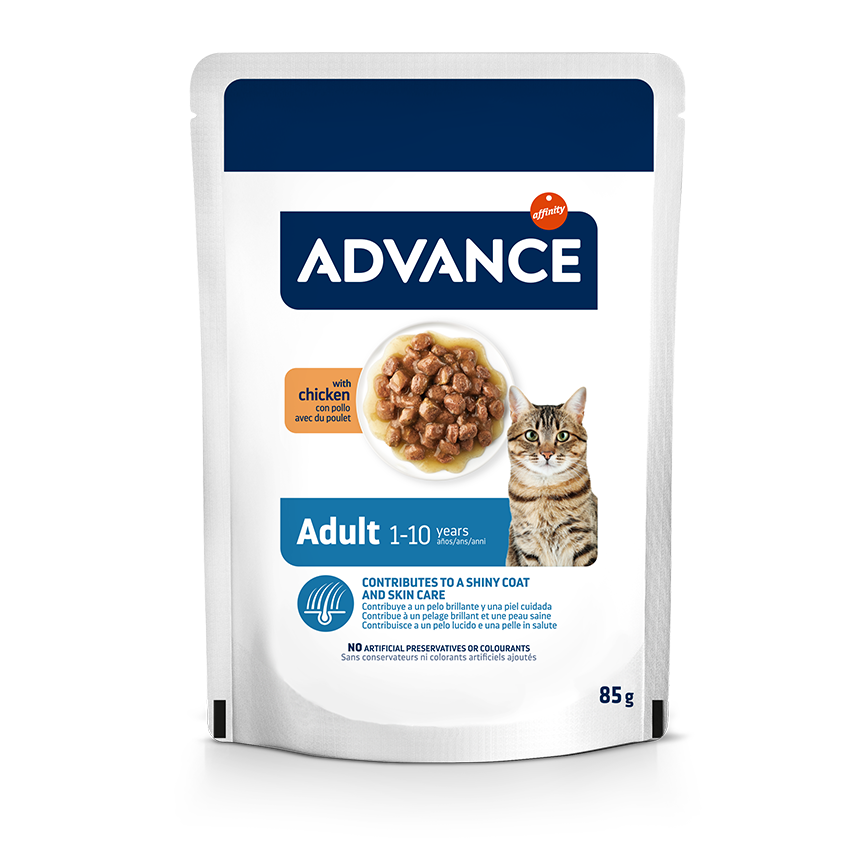 ADVANCE 貓濕糧 日常護理 成貓配方 雞肉 85g (964528) (新舊包裝隨機發貨)