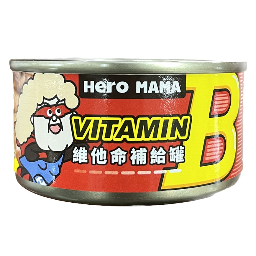 HeroMama 貓狗罐頭 補給罐 鮪魚小蝦 維他命B群 80g