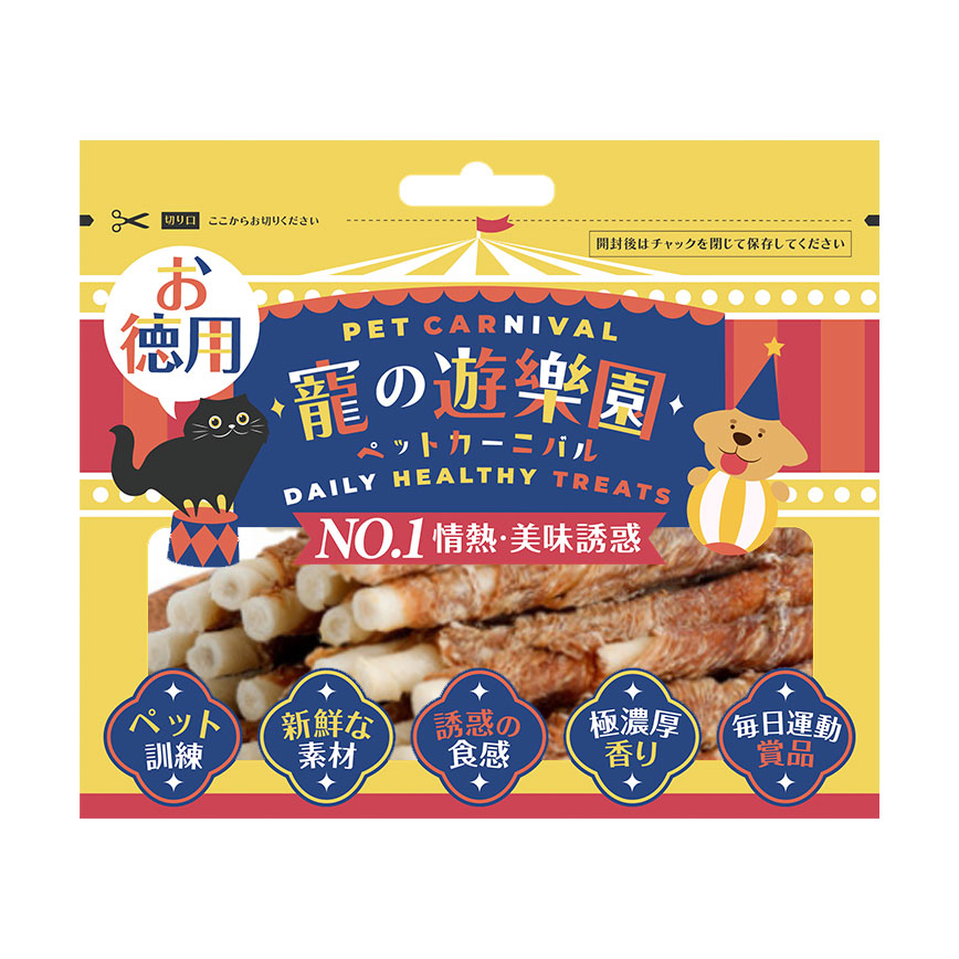 寵之遊樂 鴨肉牛皮棒狗零食 50g