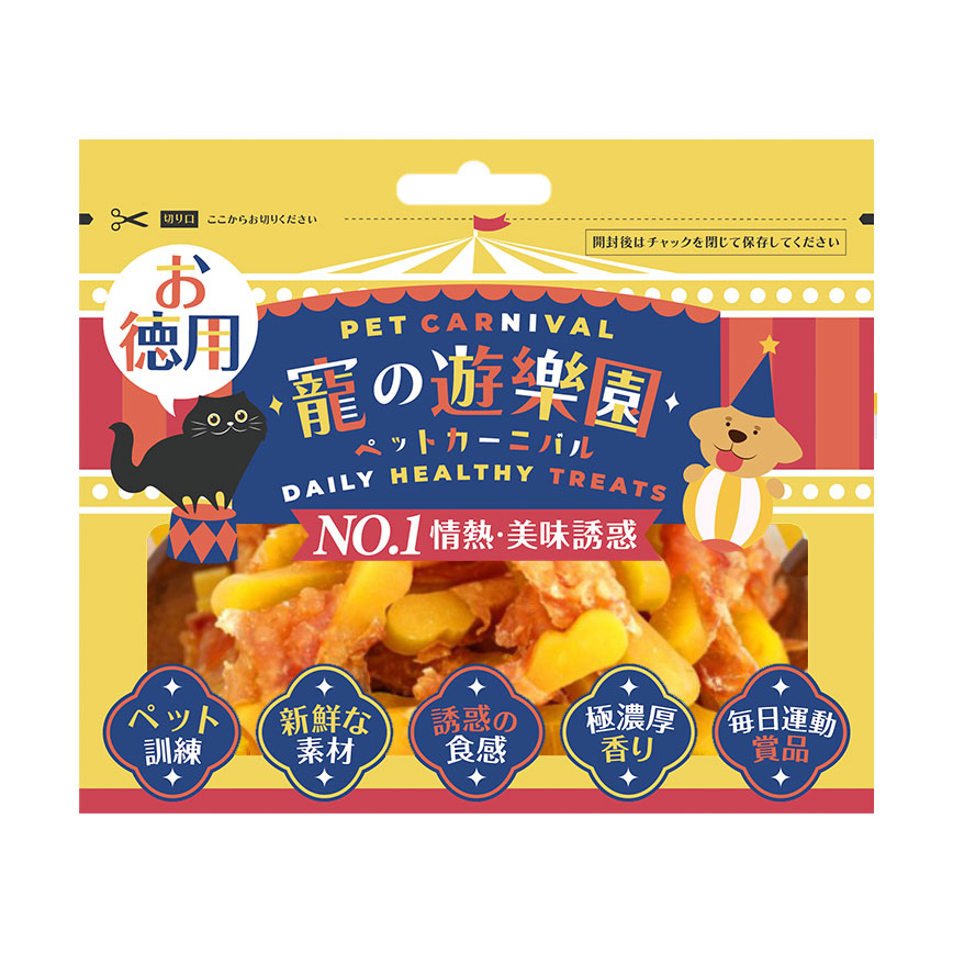 寵之遊樂園 風乾狗零食 雞肉繞芝士 50g 圖 1
