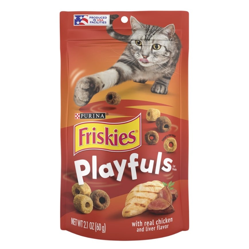 Friskies喜躍 Playfuls 貓零食 貓脆餅 雞肉+雞肝 2.1oz (12534194) 圖 1