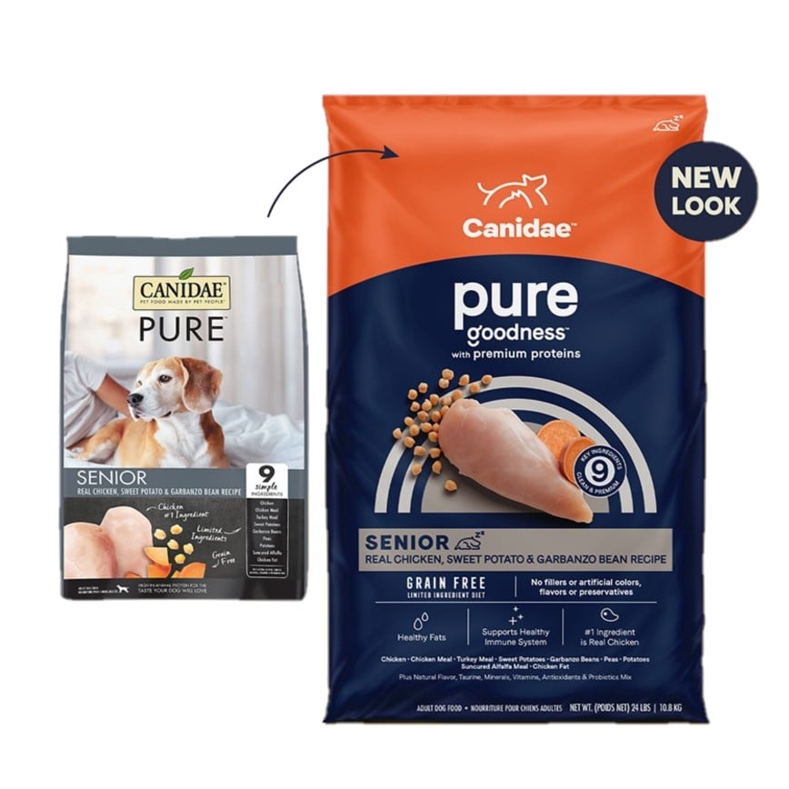 CANIDAE 咖比 狗糧 PURE 無穀物老年犬配方 22lb (1814A)
