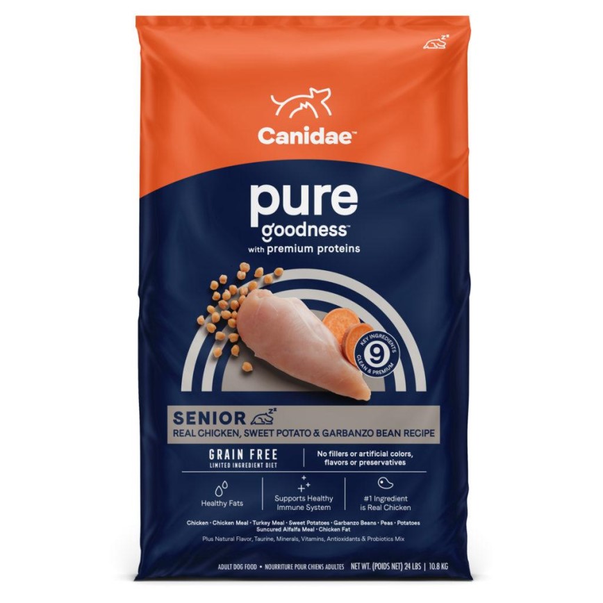 CANIDAE 咖比 狗糧 PURE 無穀物老年犬配方 22lb (1814A) 圖 2