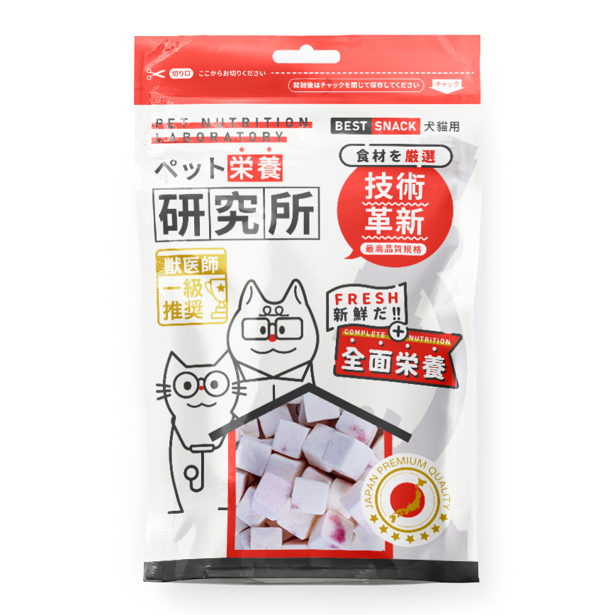 Pet Lab嚴選貓狗零食 凍乾小食 脫水草莓酸奶粒 60g (HKTV38)