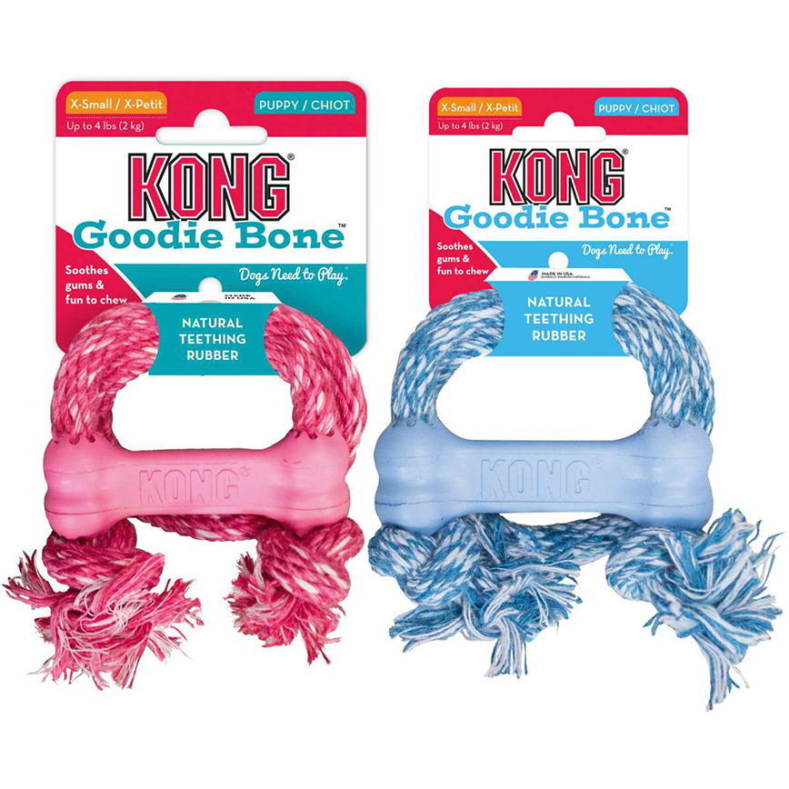 KONG Puppy Goodie Bone™ 8cm, with Rope (65031)
