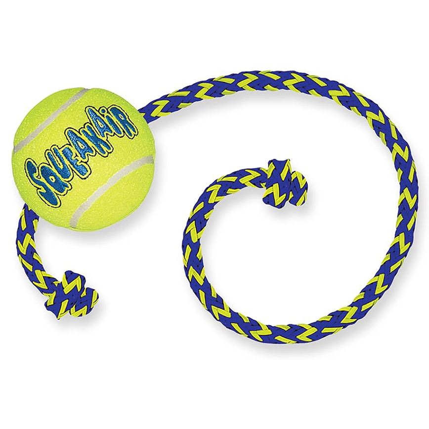 KONG Squeakair® Ball with Rope Ø = 6cm (66417) 圖 1