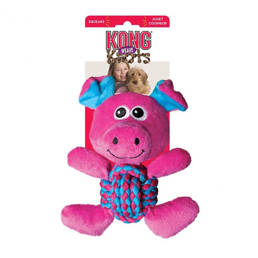 KONG Weave Knots Pig 22cm (65406)