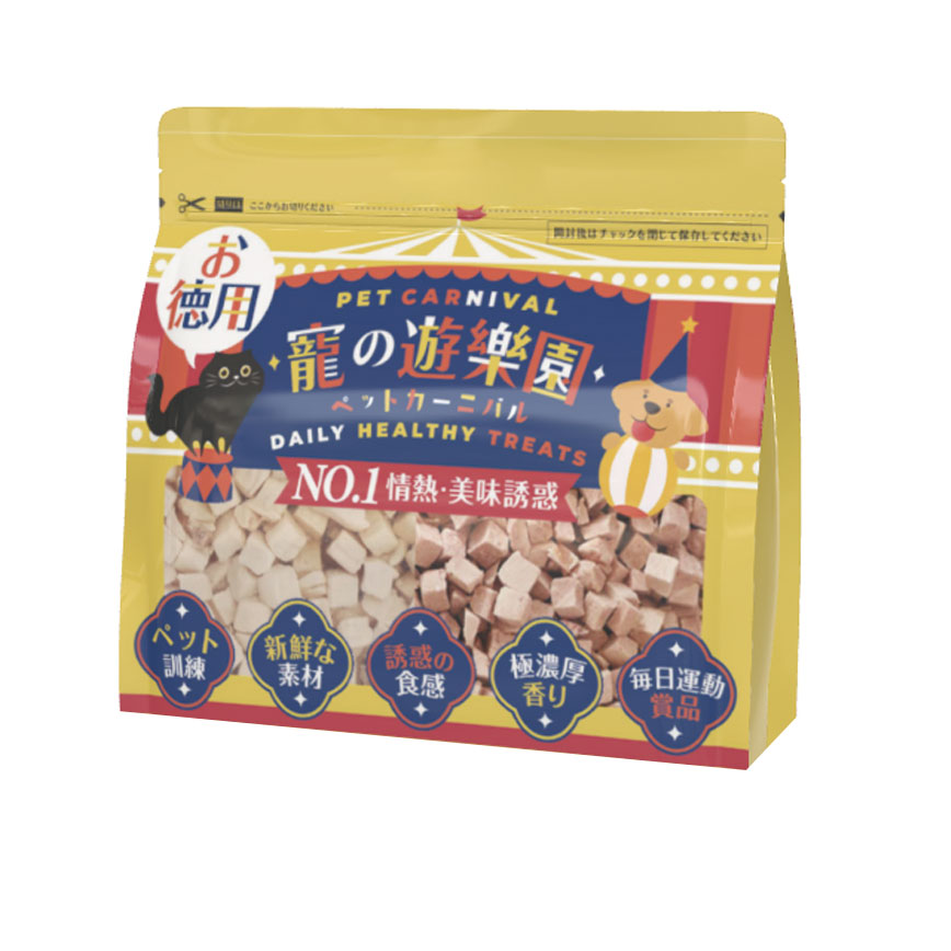 寵之遊樂園 貓狗凍乾零食 脫水雞肉粒+鴨肉粒 1000g