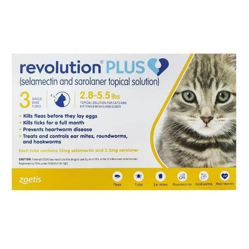Revolution Plus for Cats Yellow 0.25ml (2.8-5.5lbs) 3P 圖 1
