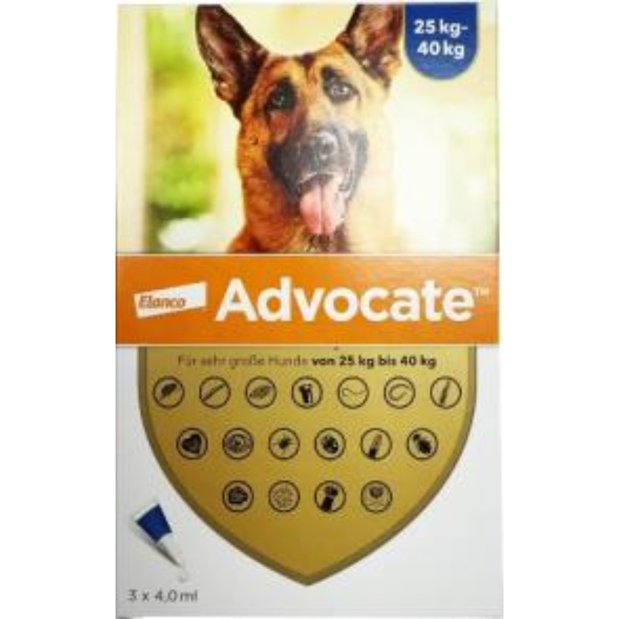 Elanco (Bayer) 犬用 Advocate 心疥爽滴劑 25kg-40kg 1盒3支 (BAOD400)