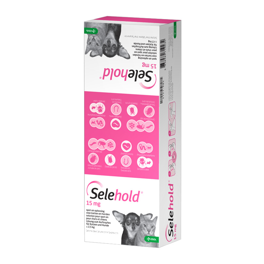 Selehold Spot On Solution Puppies&Kittens (<2.5kg) 3P