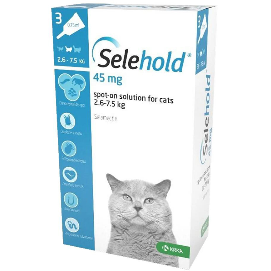 Selehold Spot On Solution Cats (2.6-7.5kg) 3P