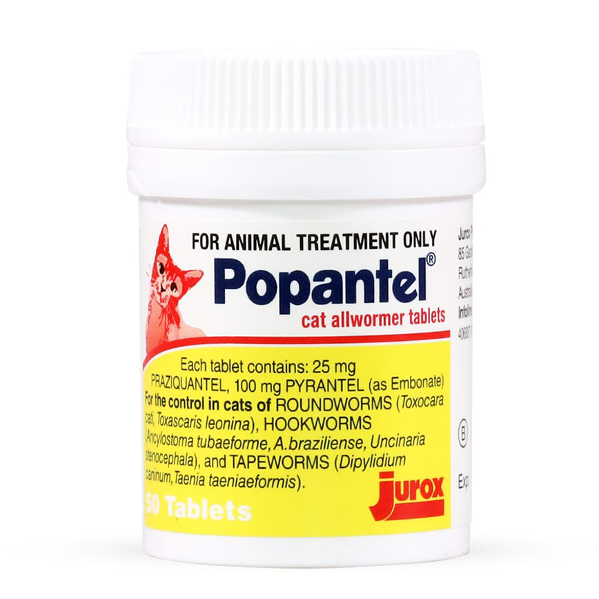 Jurox Popantel Allwormer Cat 1tab/ 5kg