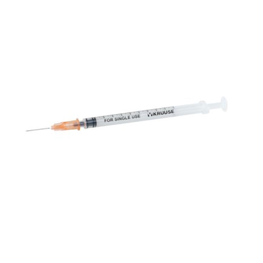 Kruuse Disposable Syringe With Needle 1ml 25G 100支 圖 1