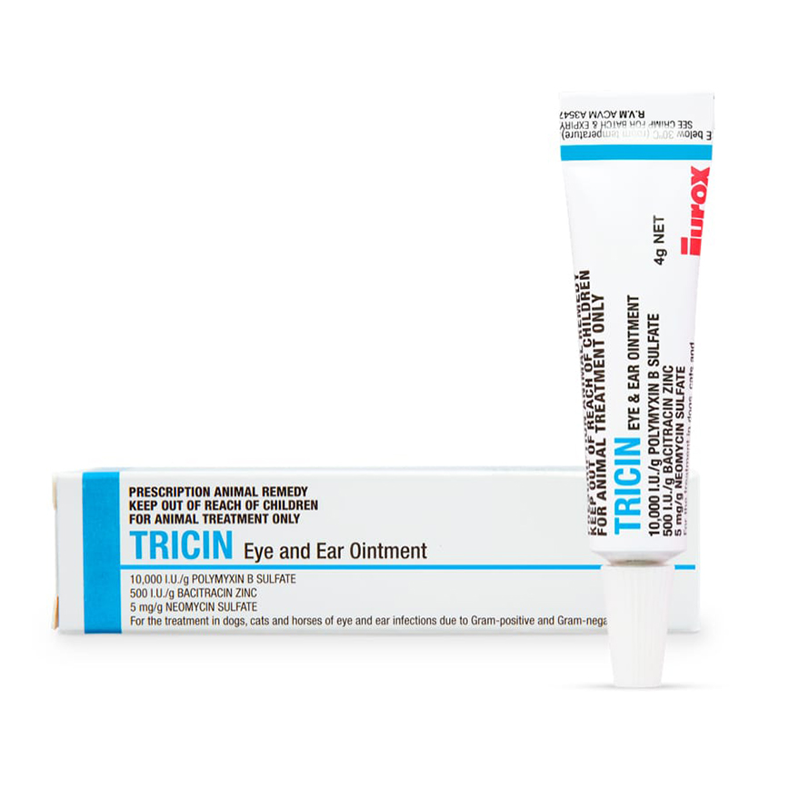 Jurox Tricin Eye & Ear Ointment 4g