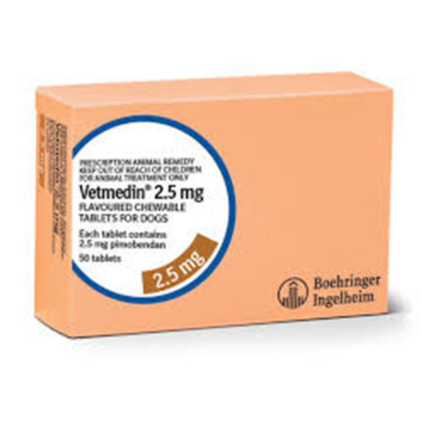 Vetmedin Chew 2.5 mg Pimobendan 50Tab 圖 1
