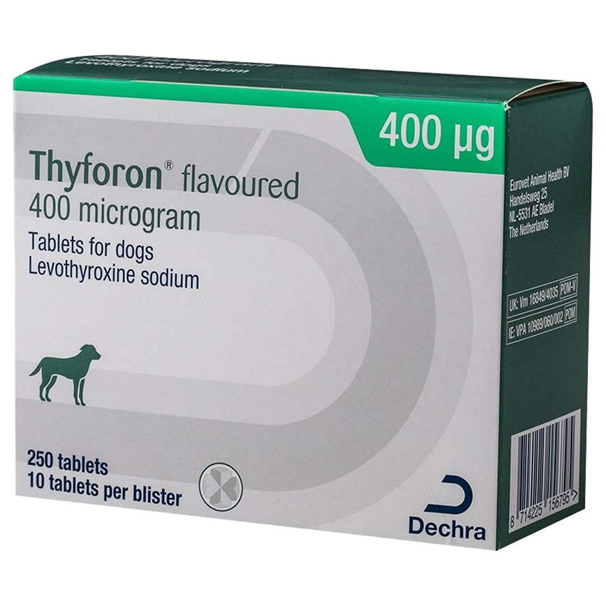 Thyforon Flavoured Tablets (Levothyroxine) 400mcg for Dogs 20粒 圖 1