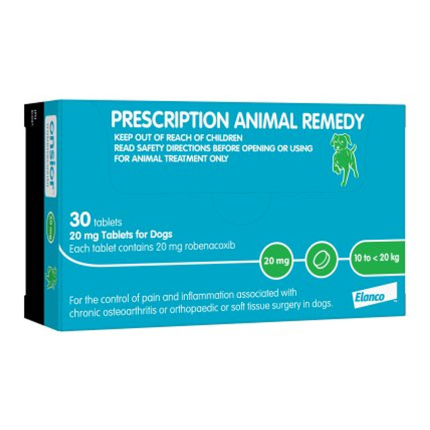 Onsior Dog (Robenacoxib) 20mg 30 Tablets (10kg-20kg) 綠 圖 1