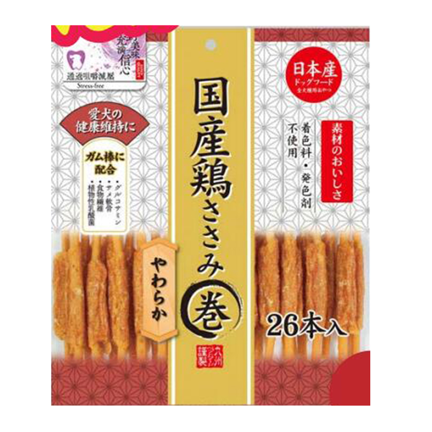 日本Q-Pet 狗小食 愛情餐廳 雞肉骨膠元棒 26本 (KQ906)