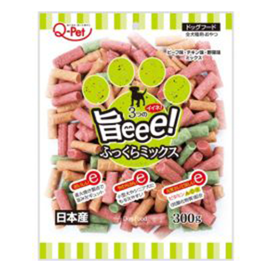 日本Q-Pet 狗小食 旨味 雞牛菜混合味切條 300g (KQ053) 圖 1