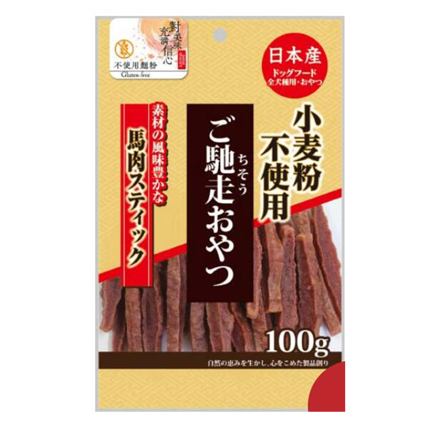 日本Q-Pet 狗小食 御馳走 馬肉條 100g (KQ075) 圖 1