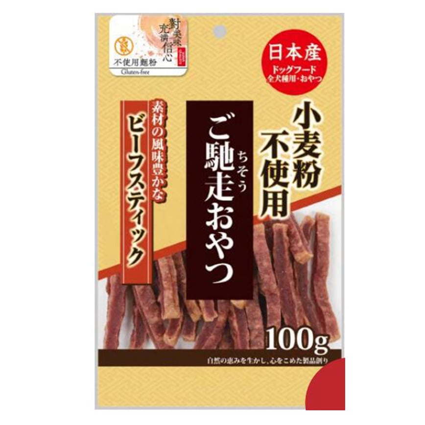 日本Q-Pet 狗小食 御馳走 牛肉條 100g (KQ074) 圖 1