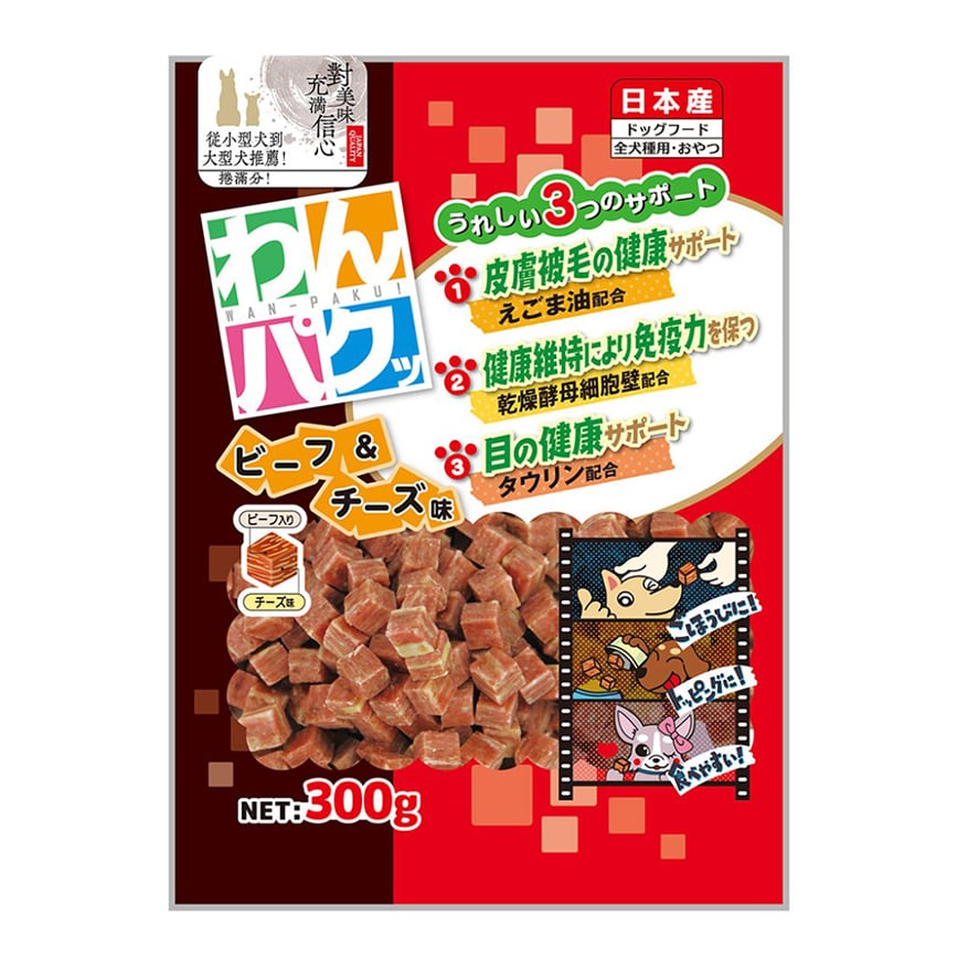 Q-Pet 狗 牛肉芝士粒 300g