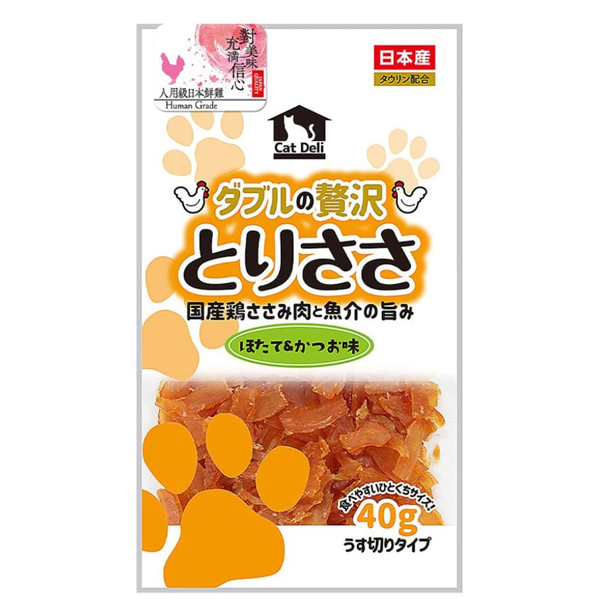 日本Q-Pet 狗小食 愛情餐廳 雞肉薄片 帶子+鰹魚味 40g (KQ054)