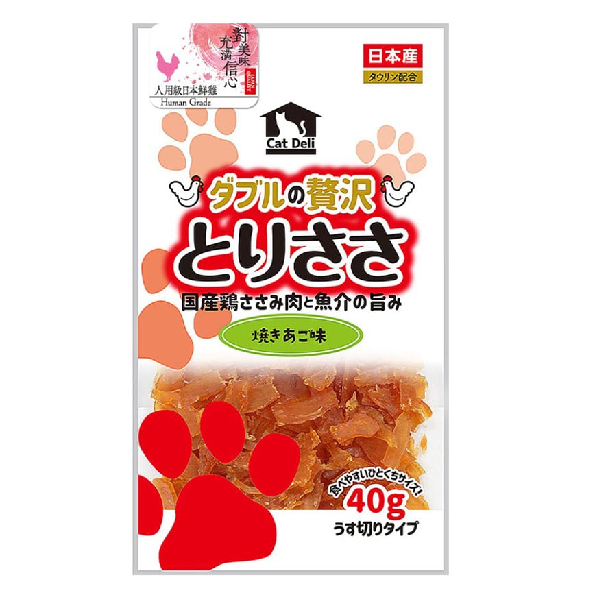 日本Q-Pet 貓小食 愛情餐廳 雞肉薄片 飛魚味 40g (KQ055)