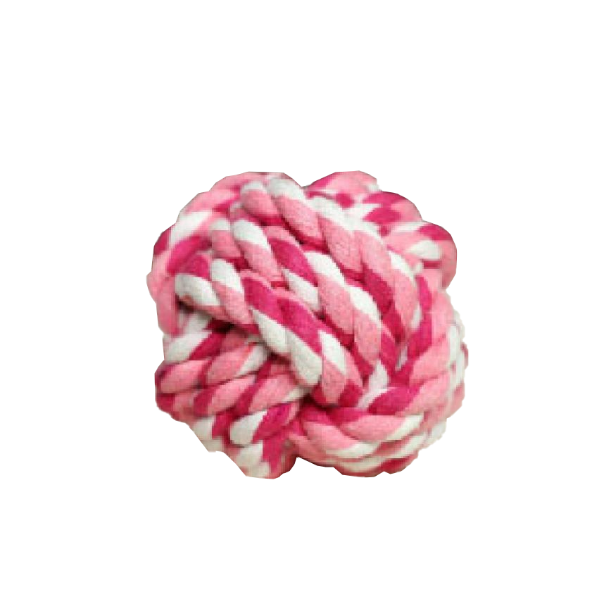 HelloDOG 玩具嚴選 狗狗磨牙棉繩互動訓練玩具 棉繩球 7cm 一個 圖 1