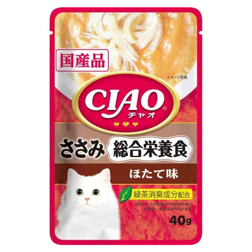 CIAO 日本貓濕糧 綜合營養食 雞肉+帶子味 40g (IC-323) 圖 1