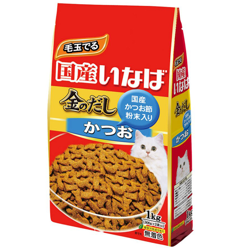 CIAO 貓糧 金之湯乾糧 鰹魚味 1kg (P-91) 圖 1