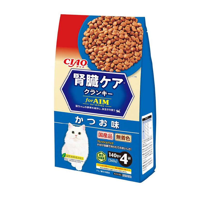 CIAO 貓糧 AIM夾心乾糧 鰹魚味 140g×4 (CA-52/P-165) (新舊包裝隨機發貨) 圖 2
