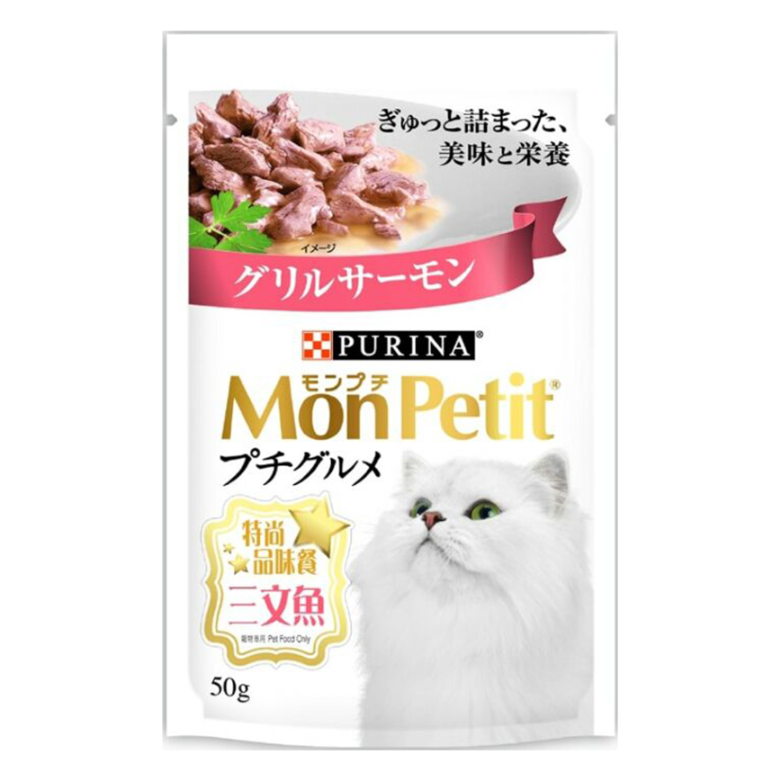 MonPetit 貓濕糧 Luxe 特尚品味餐 三文魚 50g (NE12519618)