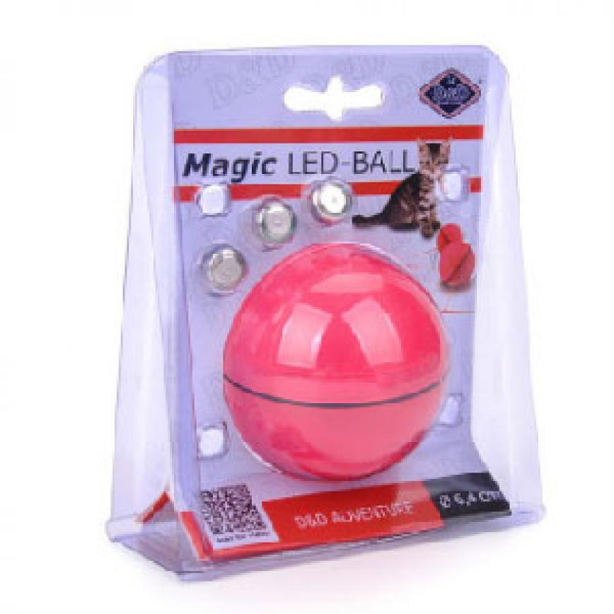 LED 閃光滾動發光球逗貓玩具 (紅) 圖 1