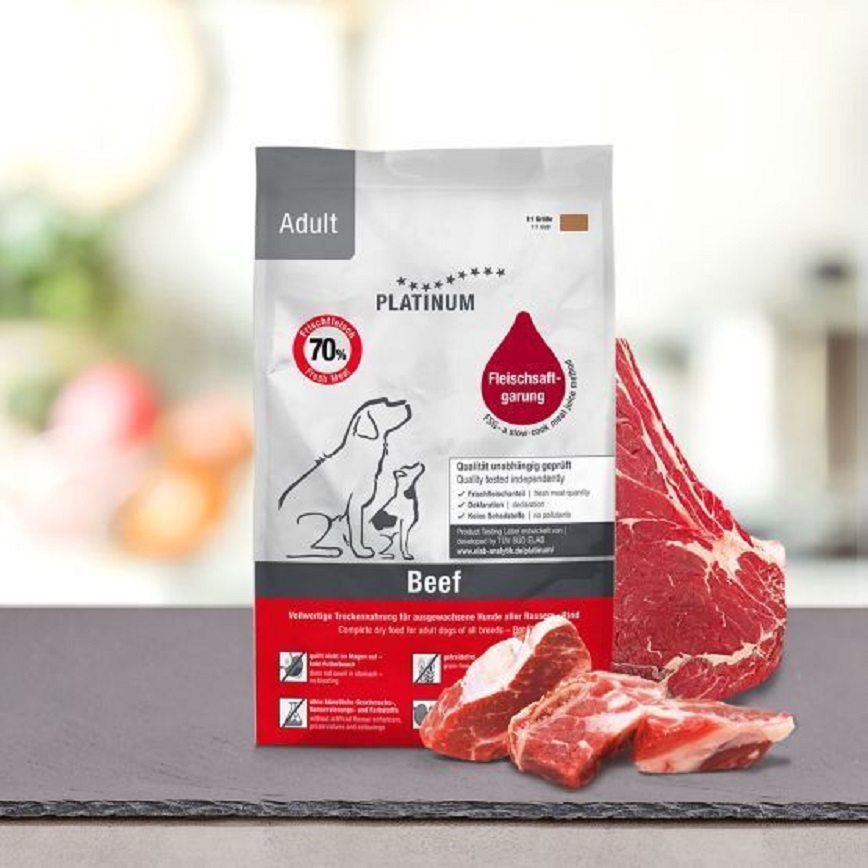 PLATINUM 狗糧 無穀物成犬配方 鮮牛肉 + 馬鈴薯 1.5kg (PT201)