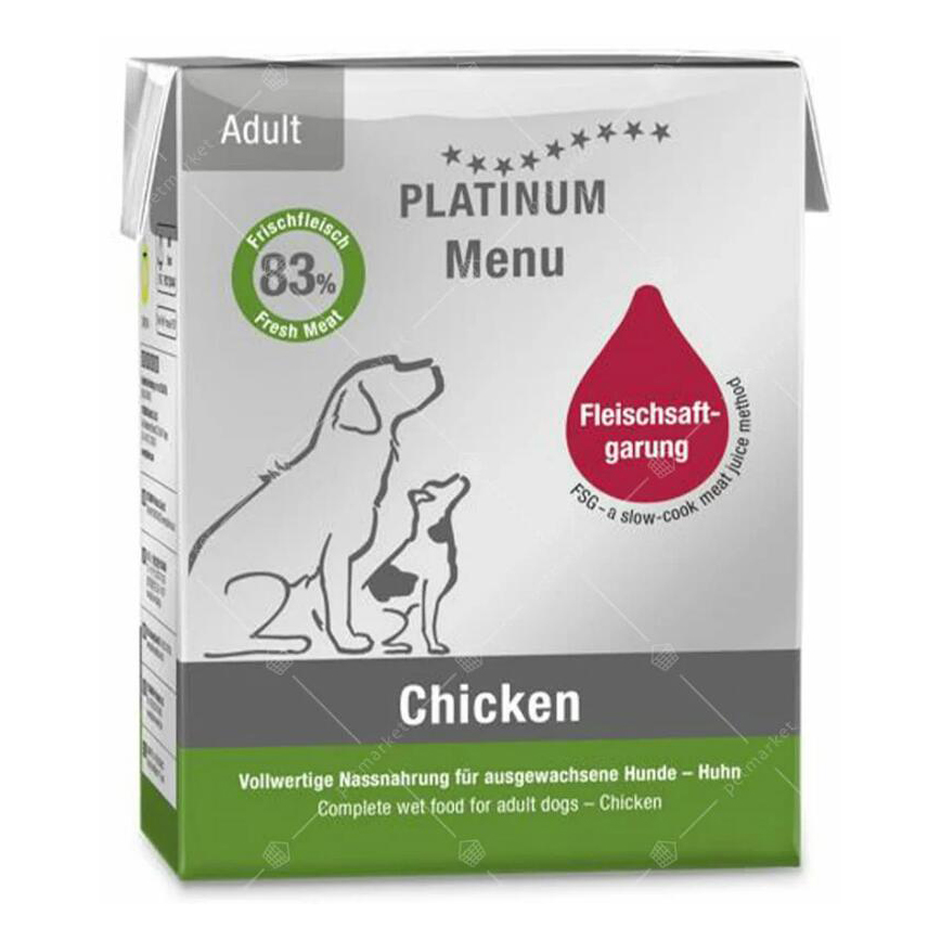 PLATINUM 狗濕糧 成犬配方 鮮雞肉 375g (PT610)
