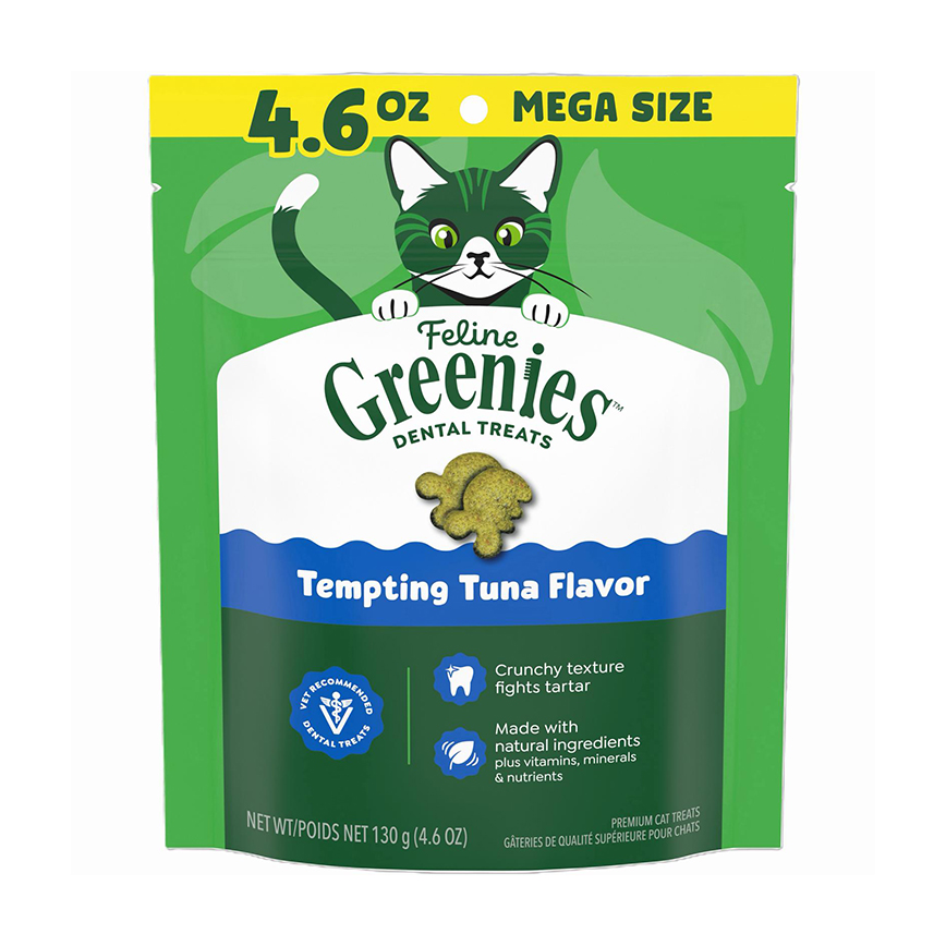 Greenies貓齒靈吞拿魚味潔齒餅 4.6OZ