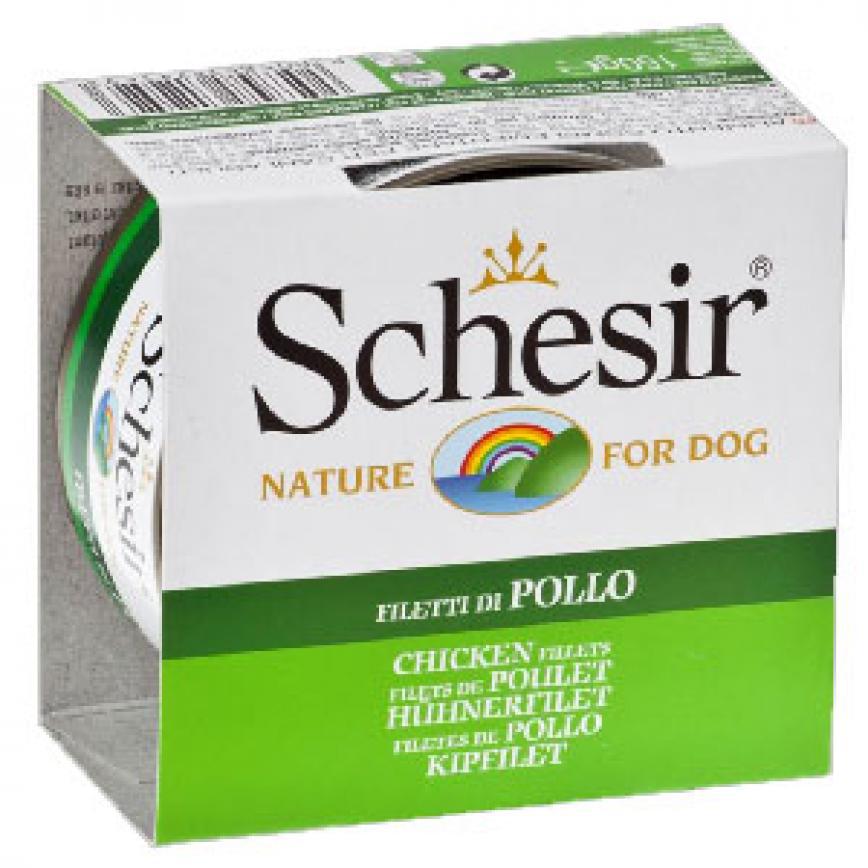 Schesir 啫喱狗罐頭 雞肉 150g