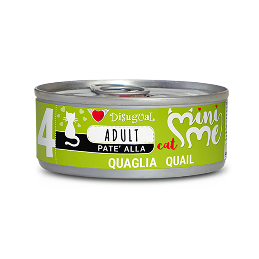 Disugual 意極鮮 貓罐頭 貓主食罐 MINI ME4 無穀物鵪鶉配方 85g (MIME007) | 意大利製造 - 限時試食價