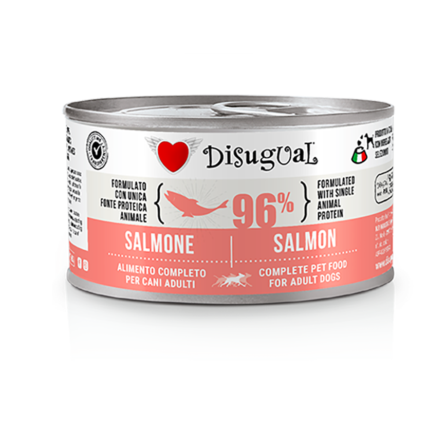 Disugual 狗三文魚主食罐 150g