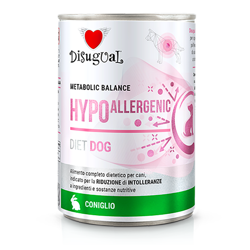 Disugual 意極鮮 處方糧 狗罐頭 低敏配方 兔肉 400g (DSDT002) | 意大利製造 圖 1