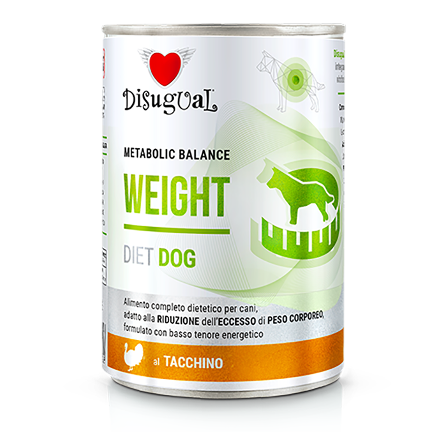 Disugual 意極鮮 處方糧 狗罐頭 控制體重配方 火雞 400g (DSDT071) | 意大利製造 圖 1
