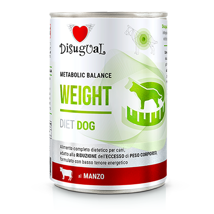 Disugual 意極鮮 處方糧 狗罐頭 控制體重配方 牛肉 400g (DSDT070) | 意大利製造 圖 1