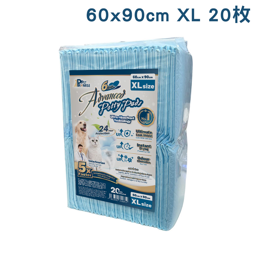 Pet Promise毛孩承諾 寵物尿墊 狗尿墊 狗尿片 輕量版加厚款 [60x90 XL碼 20枚] - 限時優惠