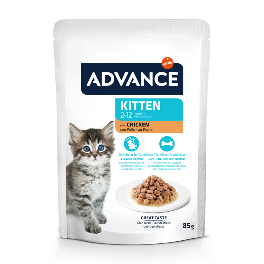 ADVANCE 貓濕糧 日常護理 幼貓配方 雞肉 85g X 4包 (964531) (新舊包裝隨機發貨) 圖 2