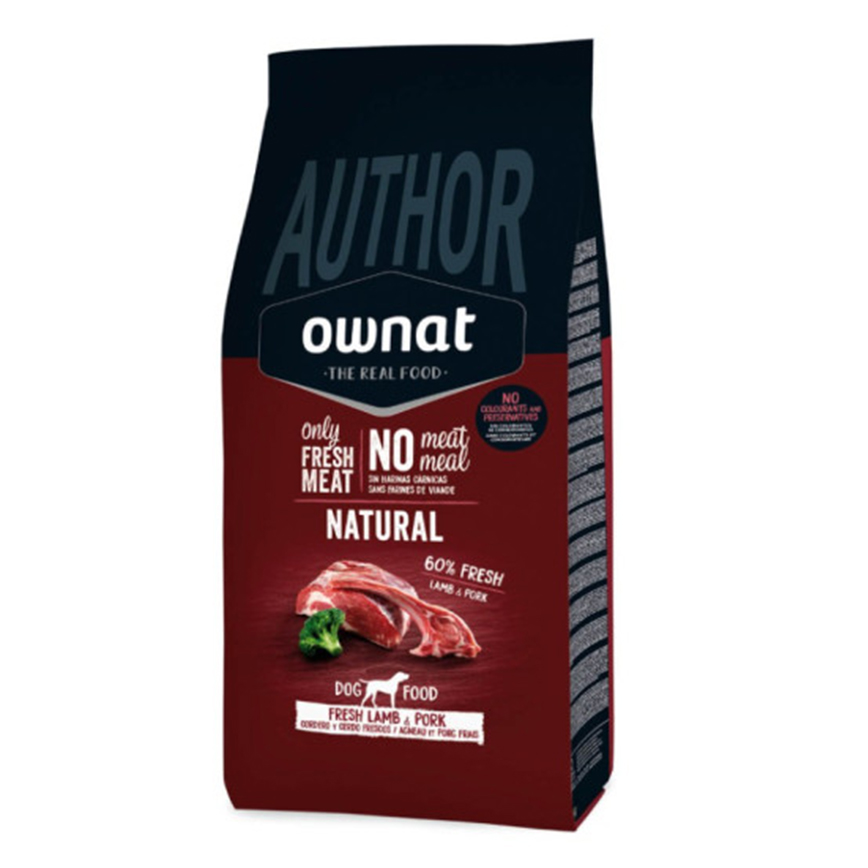 ownat 狗糧 即製製(低穀)全犬用乾糧 高比例新鮮羊肉及豬肉 3kg (31632)