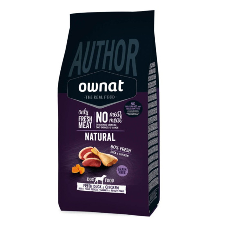 ownat 狗糧 即製製(無穀)全犬用乾糧 高比例新鮮鴨肉及鮮雞 3kg (31629)