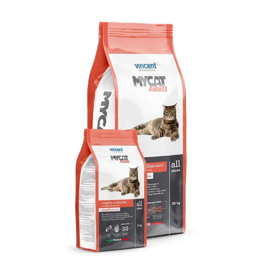 Vincent MYCAT 貓糧至尊 貓糧 全貓適用 意大利製造 雞肉味 20kg - 限時體驗價