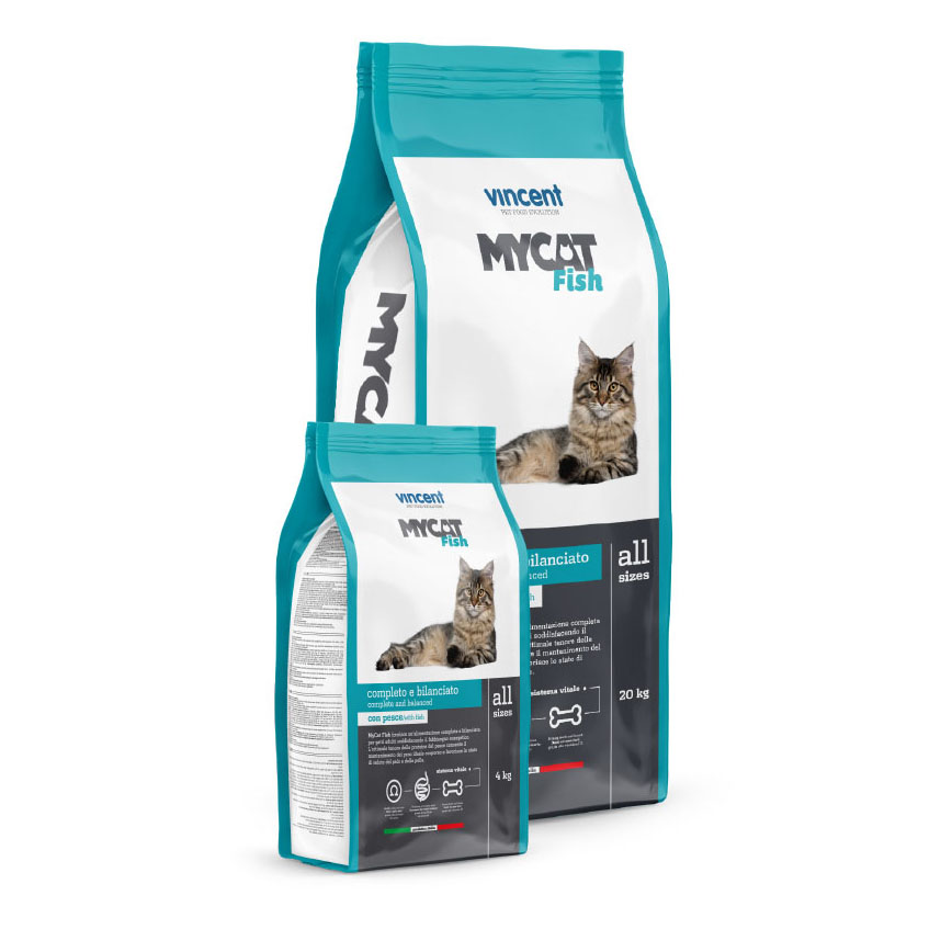 Vincent MYCAT 貓糧至尊 貓糧 全貓適用 意大利製造 海洋魚味 20kg - 限時體驗價